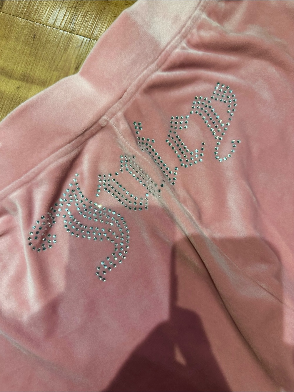 Pink Velour Rhinestone Juicy Couture